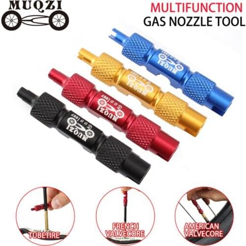 Bicycle Multifunction Wrench valve Core disassembly tool Beautiful Mouth French Valve Tube Tire Double-head Removal 2021