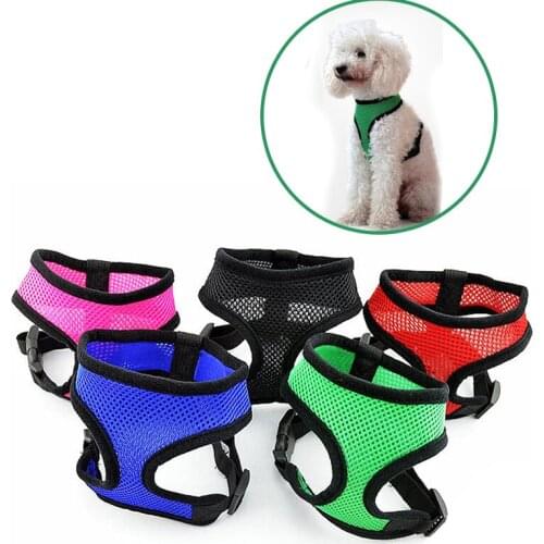 Pet dog fashion mesh chest back cover small and medium-sized dog chest strap vest adjustable walking leash pet accessories