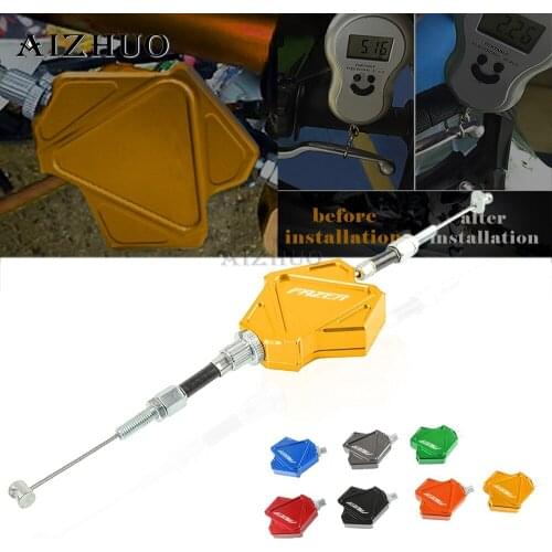 Motorcycle Accessories CNC Aluminum Stunt Clutch Lever Easy Pull Cable System For Yamaha FZ1 FZ6 FAZER FAZER600 2002 2003 2004