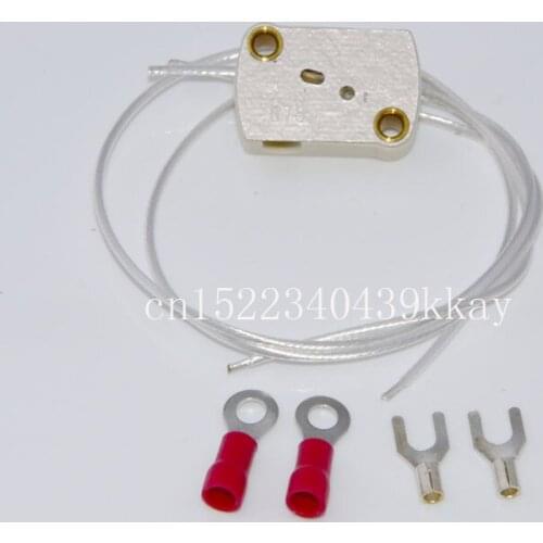 Original B&W 875 Ceramic lampholder G6.35 GX5.3 Microscope Square lamp base projection instrument lamp holder with wire