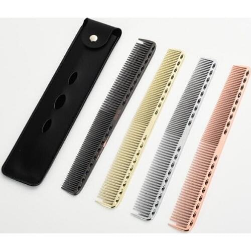 12pcs/pack 218cm or 180cm Aluminum Professional hair cutting combs / salon hair combs for hair stylist