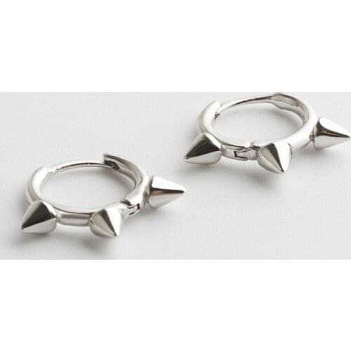 925 sterling silver earring fashion Personalized cone ear ring ear bone ear buckle trend boy girl silver ear jewelry