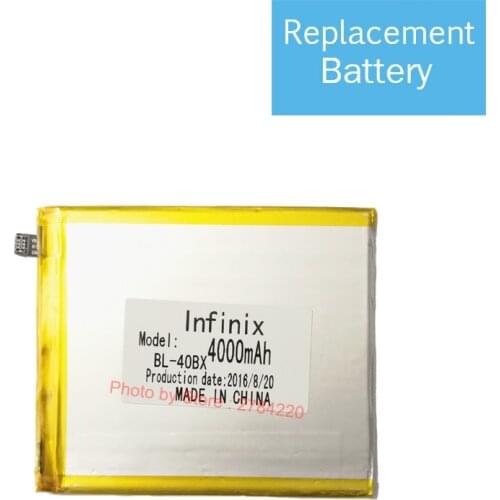 3.8V 4000 mAh Note2 Replacement Battery For Infinix Note 2 X600 BL-40BX BL 40BX Baterij Batterie Batteria Cell Phone Batteries