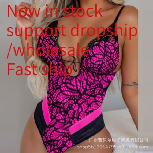 Sexy Halter Tight Bodysuit Rose Red The New Decoration Fabric Type Thickness Fit Type Material Model Number Pattern Type Origin