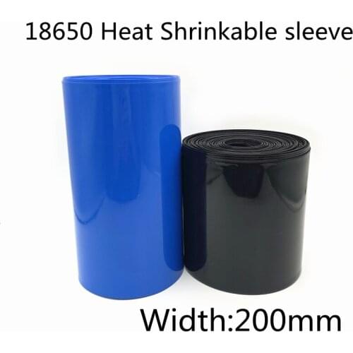 200mm Width 18650 Lithium Battery Film Wrap PVC Heat Shrink Tube Sheath Cover Insulated Cable Sleeve Pack Protection Multicolor
