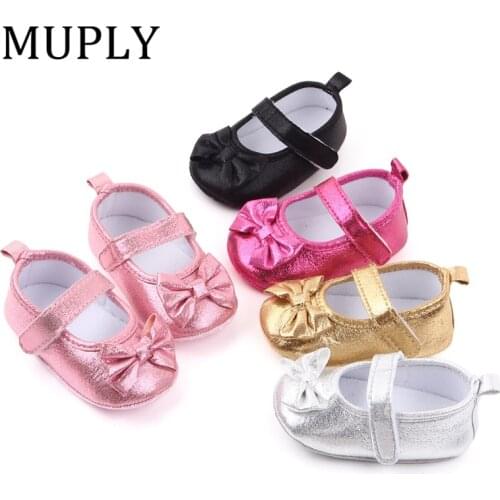 Baby Princess Shoes Big bow Baby Girls First Walker Spring Autumn Crib Shoes Party Wedding Shoes For Prewalker Kid Shoes
