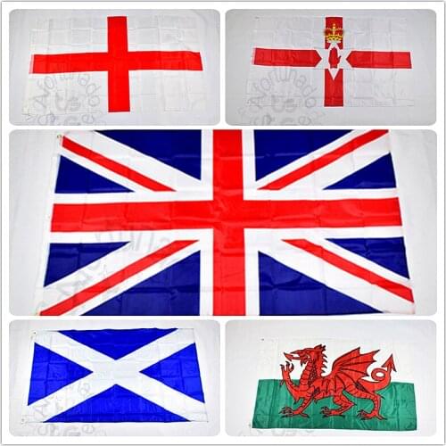 UK 90*150cm British England United Kingdom of Great Britain Scotland flag Banner 3x5 Foot Hanging National flag