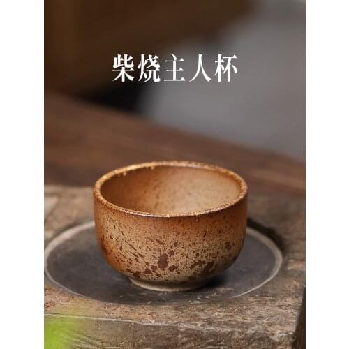 Yixing purple sand sample tea cup to burn large manual master single cups of chai beaker chai kiln cup kung fu tea cups