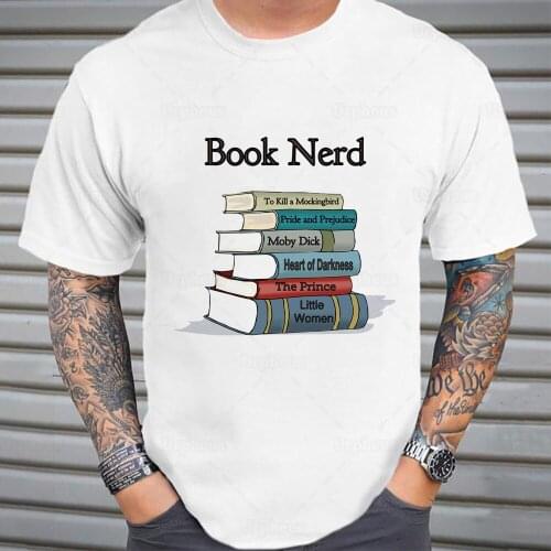 Funny Geek Booknerd Shirt Library Book Lover Reader Gift T Shirt 100% Cotton Summer Tees Top