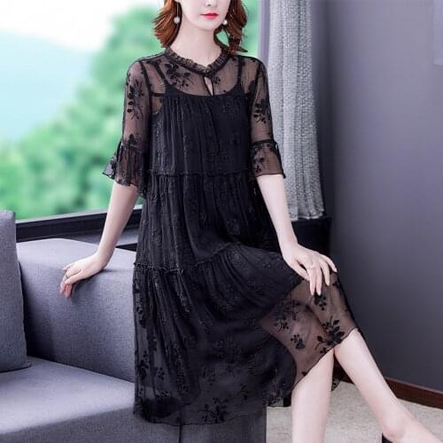 ZUOMAN Women Summer Elegant Embroidery Dress Festa High Quality Wedding Party Robe Femme Vintage Runway Designer Vestidos