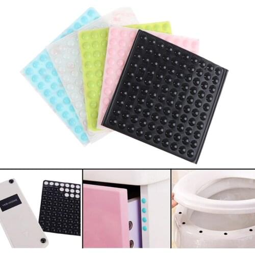 100Pcs Muurstickers Non Slip Zelfklevende Bumper Rubber Anti-collision Siliconen Mat Pad Voor Toiletten Lade Deuren Rubber Pad