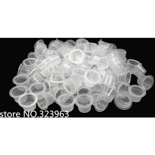 1000pcs 11mm Disposable White Tattoo Pigments Cups ink Caps Permanent Makeup Ink Cups Tattoo Equipment Accessory