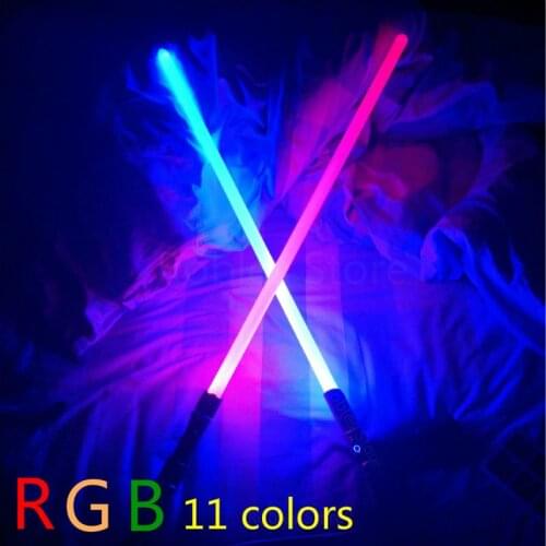 11 Changing Lightsaber Color Rgb Lightsaber Power Fx Light Duel Sound Foc Locking Metal Strap Role Playing Prop Saber