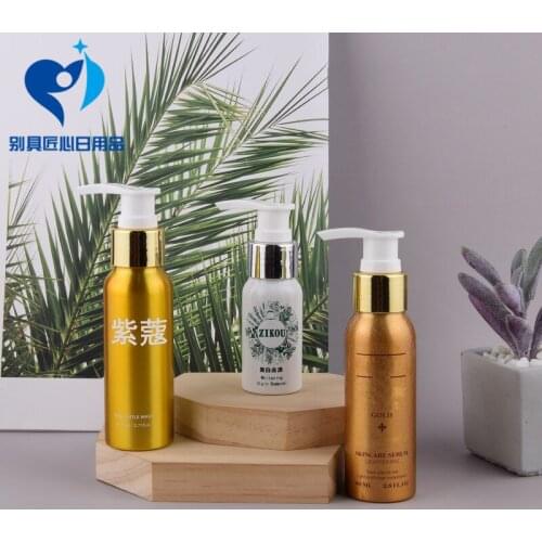 5pcs 30ml-500ml Aluminum Bottle, Cosmetics Hand Lotion Pump, 24/410 Shinny Golden/Silver Cap Shampoo Lotion Pump Free Shipping