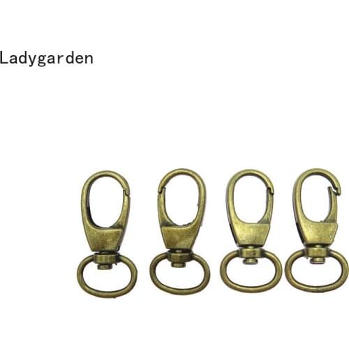 50PCS Metal Buckles Keychain Dog Collar Strap Snap Hook Handbag Bag Hanger Swivel Clip Lobster Clasp Belt Keychain Accessories