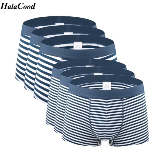 6Pcs/lot Men Large Boxers Mens Underwear Soft Color Cotton Boxers Shorts Male Panties Wide Waist Shorts Breathable Underpants