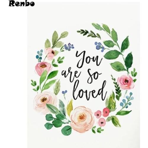 Diamond Embroidery Bible Scripture Poetry Flower Christianity Diamond Painting 5D Diamond Mosaic Full Square Round Drill Decor