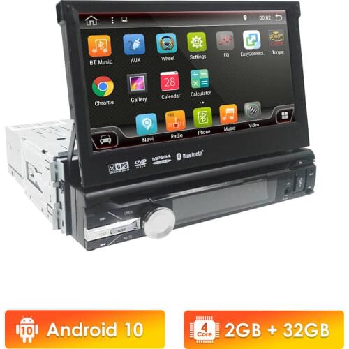 Android 9.0 HD 1024*600 Car DVD Player Radio For Universal Car Radio Monitor 4G WIFI GPS Navigation Head Unit 1din 2G RAM RDS BT