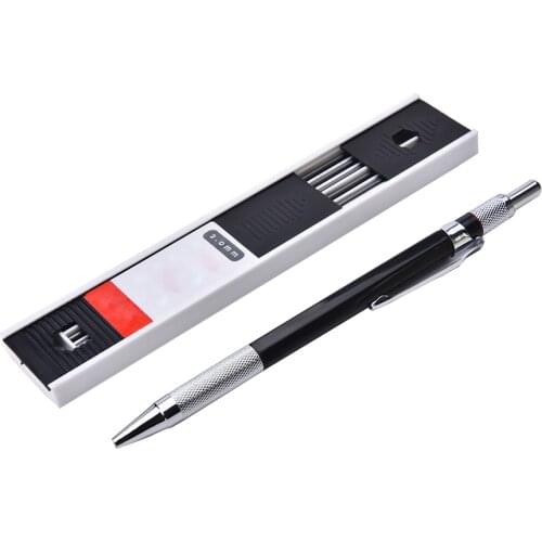 2mm 2B 1Set Drafting Automatic Mechanical pencil For Kids Sketch Drawing School Supplies Stationery with 12 Leads Refills