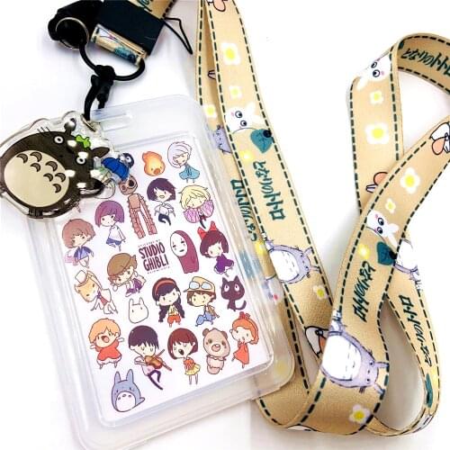 My Neighbor Totoro Anime Kawaii Cool Cute Lanyard for Key Chains ID Card Badge Holder Keychain Phone Straps Hang Rope Keycord