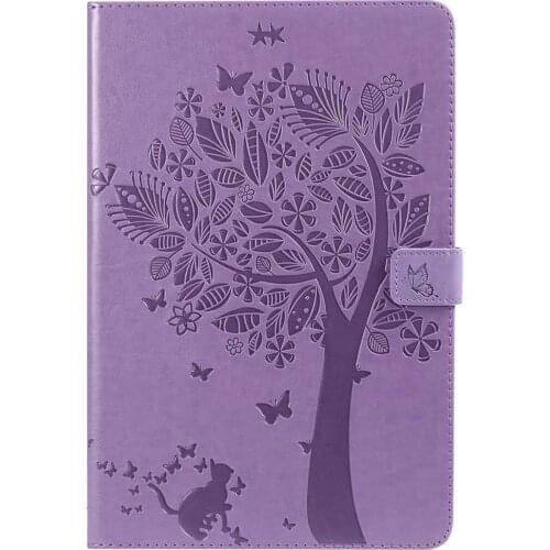 For Samsung Galaxy Tab S4 Case T830 T835 10.5" Lovely Cat Tree Pattern Smart Sleep Wake Up Tablet Cover Stand Shell Funda+pen