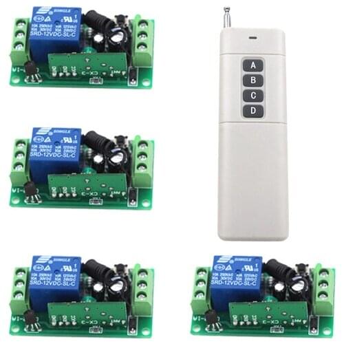 DC9V DC24V 1CH RF wireless remote switch wireless light Lamp LED switch 1 Receiver 1 Transmitter Remote ON OFF Controller