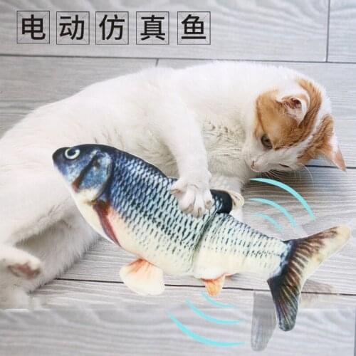 Cat Toy Fish Interactive USB Charging Electric floppy Fish Cat toy Realistic Pet Cats Chew Bite Toys Pet Supplies for Cats