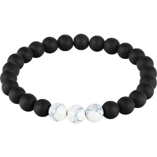 JAAFAR 2017 High quality jewelry bracelet 8mm charm bracelet red iron ore knot black mans gift AS224