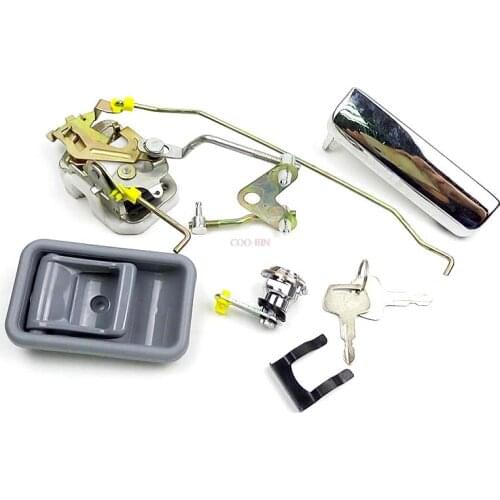 Excavator Cab Door lock assembly outer handle lock cylinder Excavator Accessories For Kobelco SK60 100 120 200 135