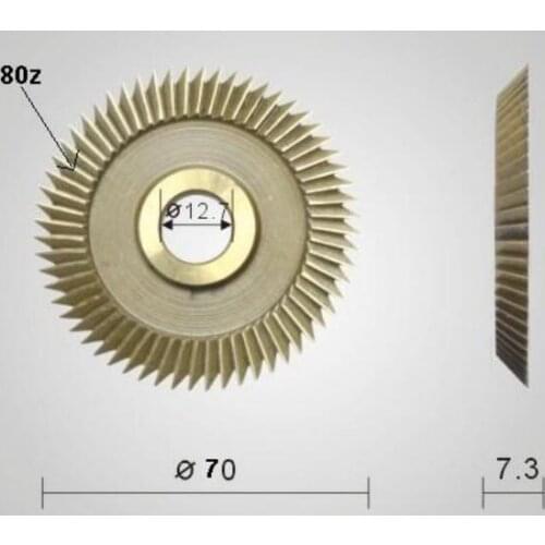 Keymother 70mm x 7.3mm x 12.7mm Key Cutters Blade Locksmith Tools