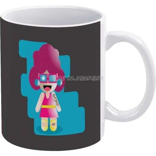 Tatoo Girl Coffee Mugs High Fashion Luxury Pattern Ceramic Mug Custom Cup Mugs Coffee Cups Ceramic Kawaii Kawaiigirl Cutegirl Co