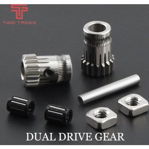 BMG Drivegear kit dual drive gear extruder Cloned Btech upgrade for extruder for Prusa i3 3d printer gear Mini Bowden Extruder