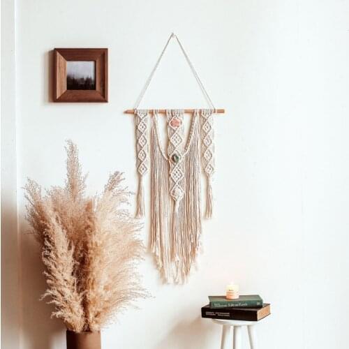 Macrame Tassel Handmade Knitted Tapestry Dreamcatchers Wall Decoration Home Living Room Home Ornament