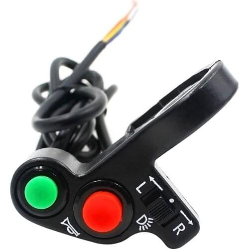 Motorcycle Handlebar Switch Electric Bike Scooter Horn Turn Signals On/Off Button Light Switch