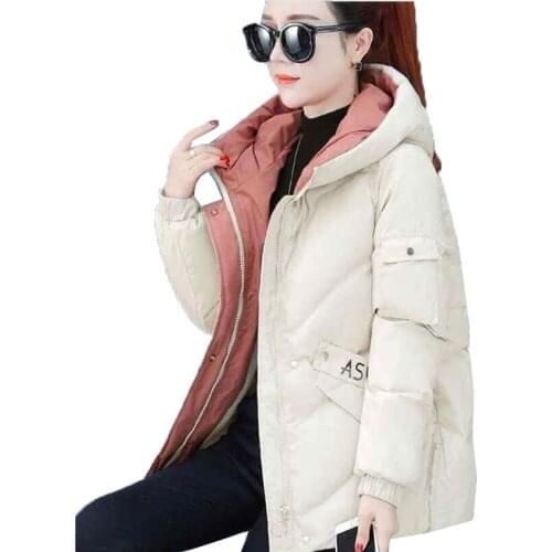 2020 New Winter Women Parkas Short Hooded Warm Thicken Wadded Coat Female Down Cotton-Padded Parka Jacket Jaqueta Feminina