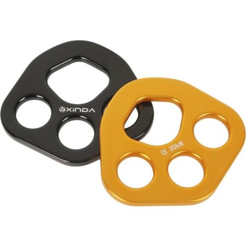 P381 Four-hole force splitting plate Rope splitter Load-bearing anchor splitter Mountaineering Finger force plate Rock climbing