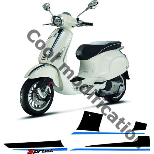 Motorcycle Body Front And Rear Sport Stickers For Piaggio Vespa Sprint 50 150 Sport 2018-2020 Waterproof Decorate Decals Case