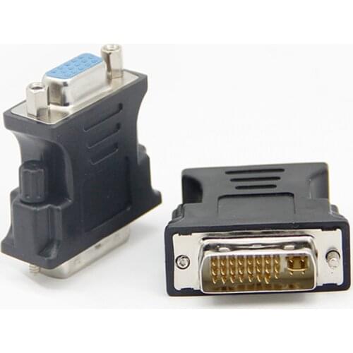 DVI 24+5 Pins (DVI-I) Male to VGA Female Converter for Computer PC