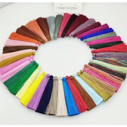 Excellent Milk Silk Tassel Pendant DIY Parts Jewelry Making Bead Accessories Charming Decorations For Chain Earrings Bags Phone