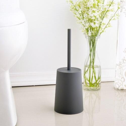 Toilet Brush Deep Cleaner Silicone Toilet Brush with No-Slip Long Plastic Handle and Flexible Bristle Silicone Toilet CLH@8