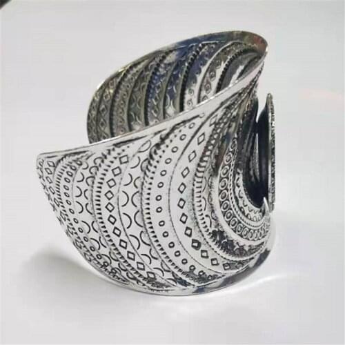 Vintage Cuff Bracelets & Bangles For Women Fashion Jewelry Water Drop And Cabochon Bangles For Jewelry Making