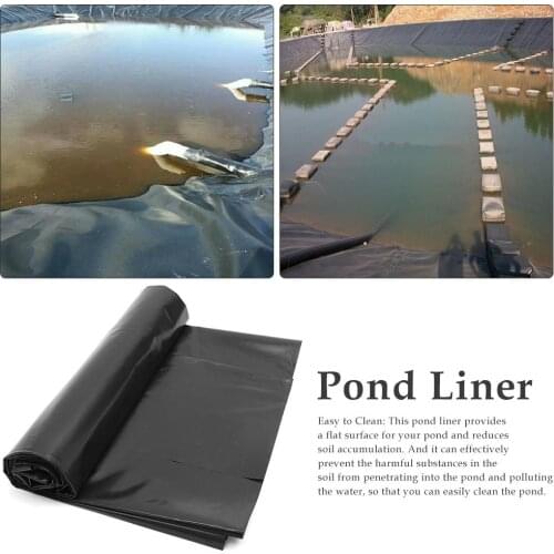 Pond Liner Pad Flexible Liner HDPE Waterproof Liner Film Fish Pond Liner Landscaping Pool Pond Household Garden Supplies