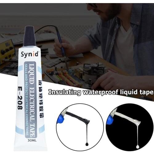Liquid Insulation Electrical Tape 1 Oz Tube Paste Waterproof Anti-UV Fast Dry