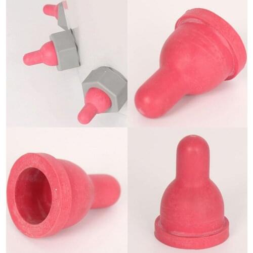 2pcs Silicone Milk Feeding Bottle Bucket Wide Mouth Nipple Teat for Goat Sheep