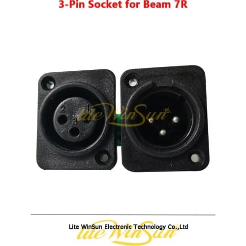 3-Pin 7R/5R Beam DMX512 Signal Connect Board Part Little PCB 3pin XLR DMX Connector with Chip Board Repair Replacement