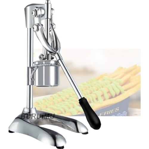 30CMManual Potato Chips Squeezer Aluminum Alloy French Fries Maker Long Potato Cutting Machine Dough Squeezer Food Processors