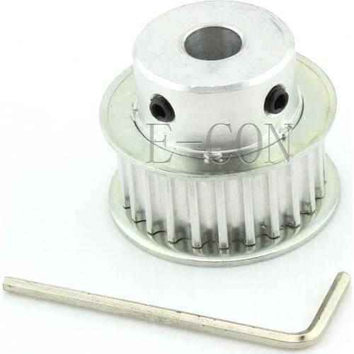 5pcs HTD5M24 Timing Pulley 24teeth Alumium Bore 5mm/6mm/6.35mm/8mm/10mm/12mm/12.7mm/14mm/15mm/17mm/20mm Teeth Width 16mm
