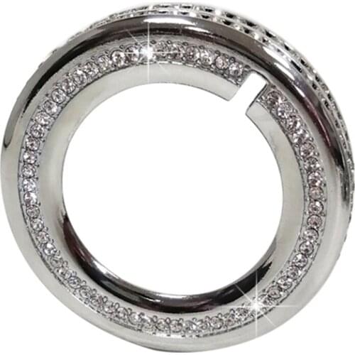 Aluminum Bling Crystal Style Headlight Switch Knob Button Trim for Ford F150 XLT 2016-2019, for Mustang 2015 2016