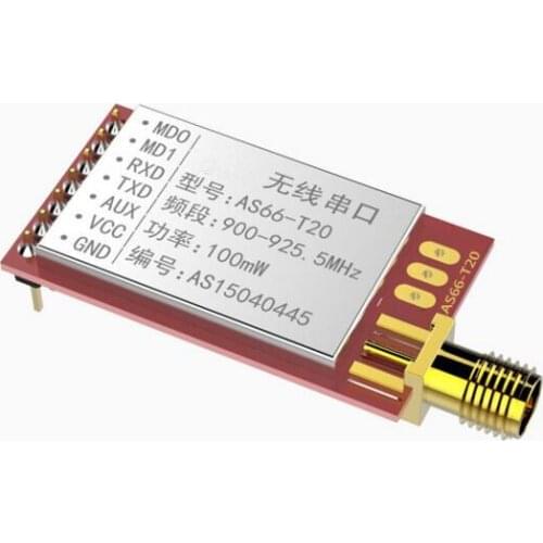 AS66-T20 SI4463 915MHz wireless module 915M serial UART 2200 meters long distance through transmission