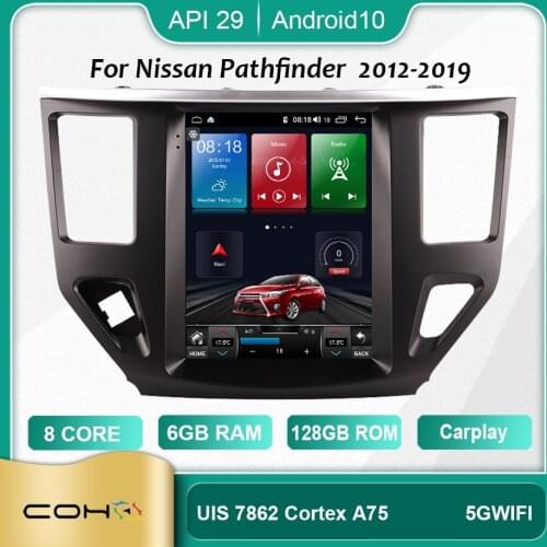 Android 10.0 8-Core 6+128G Navigation car Radio Multimedia playe Android For NISSAN Pathfinder 2012-2017